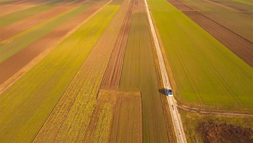 Farm Fields Exploration in White Stock Footage Video (100% Royalty-free ...