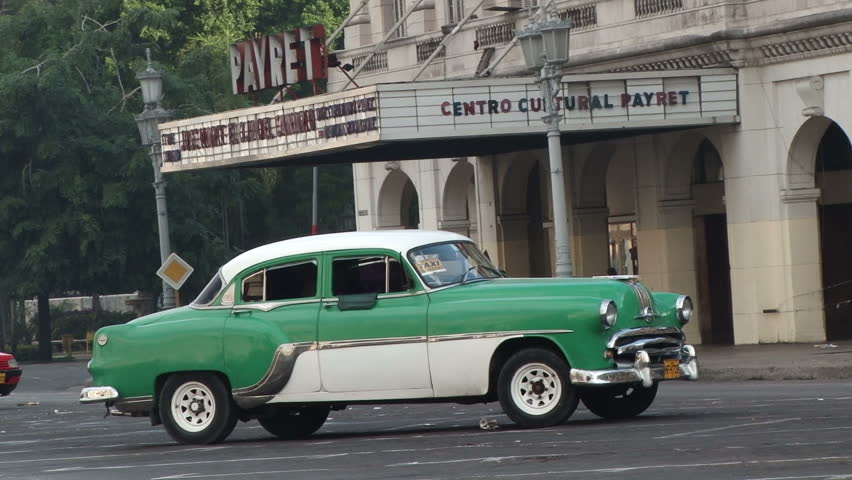 HAVANA - CIRCA DEC 2010: Classic Cars in Havana Centro, Cuba