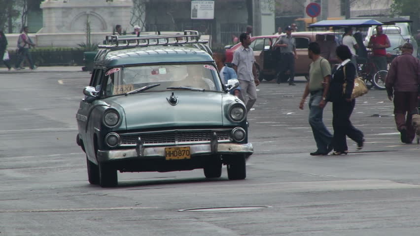 HAVANA - CIRCA DECEMBER 2010: Classic Cars in Havana Centro, Cuba.