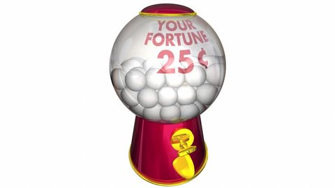 Insurance Gumball Machine Get Policy Coverage 3d Animation