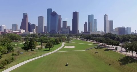 Aerial view of Downtown Houston