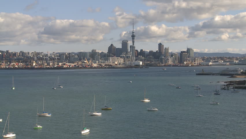Auckland city time lapse viewed from the NorthHead