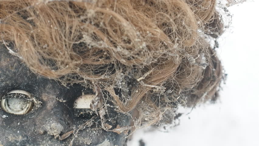 terrible demonic doll girl Halloween