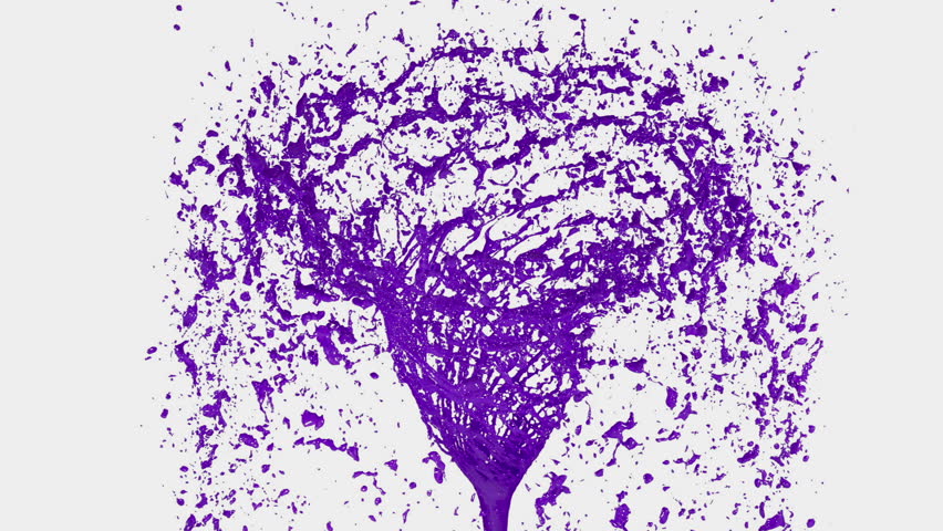 violet liquid tornado beautiful colored paint Arkivvideomateriale (100 % ro...