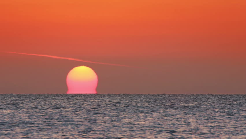 sunrise over sea - timelapse