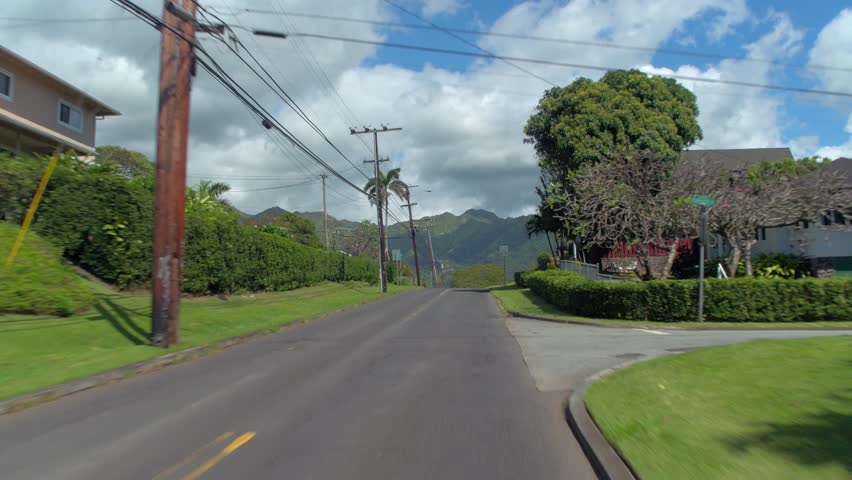 Manoa Road Honolulu Hawaii residential neighborhood