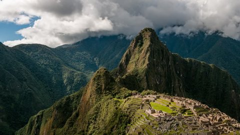 Time lapse Video of Machu Picchu In Peru