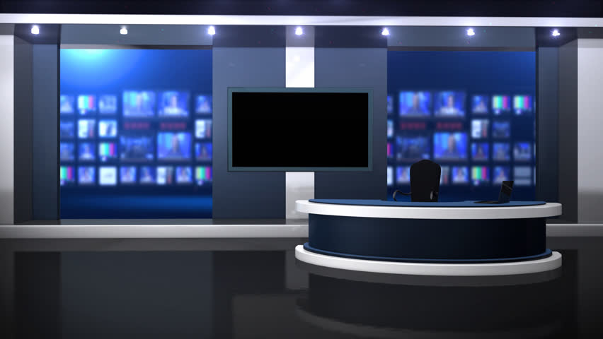front view anchor desk Stock Footage Video (100% Royalty-free) 25179086 ...