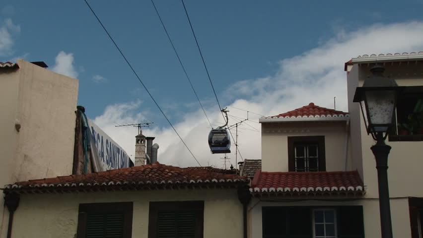 FUNCHAL, PORTUGAL - CIRCA NOVEMBER 2010: The Funchal to Monte Cable car on the