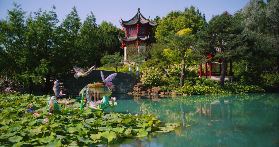 Amazing Chinese Garden in Summer 스톡 동영상 비디오(100% 로열티 프리) 25197044 | Shutterstock
