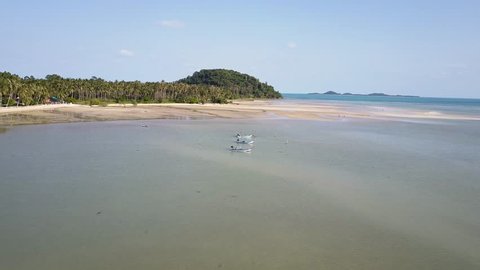 Aerial View: Koh Phangan coast, Thailand
