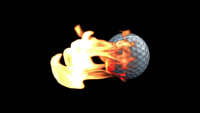 GolfBall on Fire with Alpha