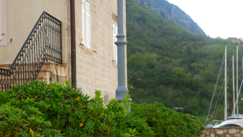 Elite hotel on the shore of Kotor Bay in Montenegro.