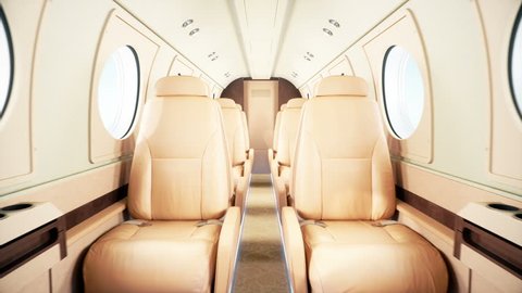 Interior Of A Business Jet