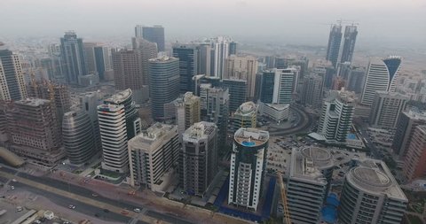 DUBAI, UAE - JANUARY 3, 2017: Aerial view of Dubai Internet City. Dubai Internet City is an information technology park created by the government of Dubai as a free economic zone and a strategic base