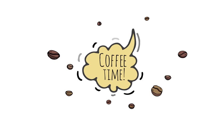 Hand Drawn Doodle Coffee Time Stock Footage Video 100 Royalty Free 25243931 Shutterstock