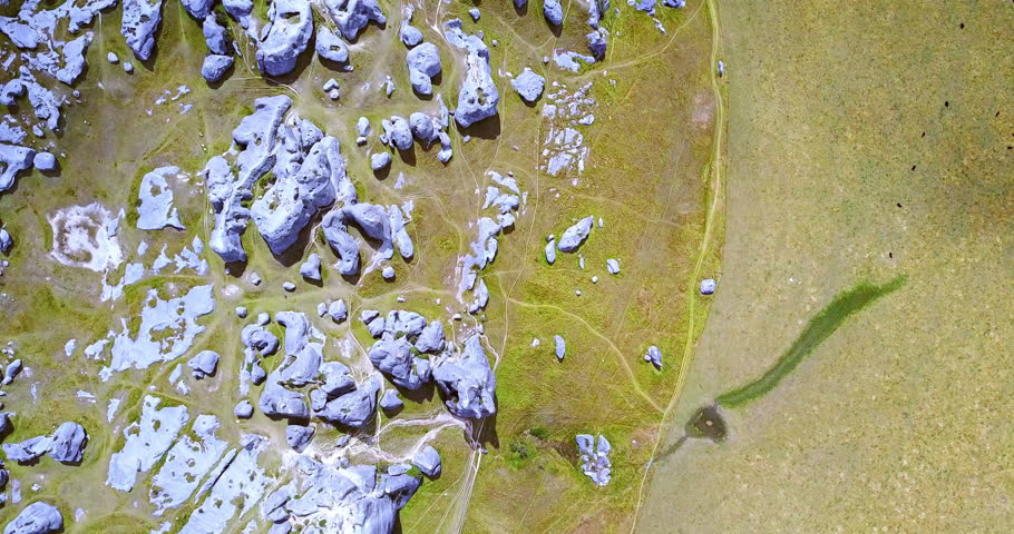 Overlooking the Castle Hill, New Zealand