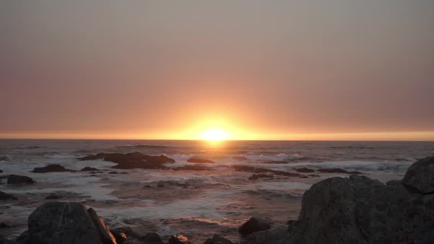 Sunset on the beack