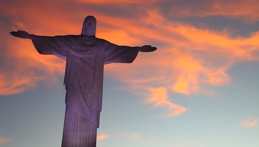Christ the Redeemer statue in rio de janeiro in brazil 