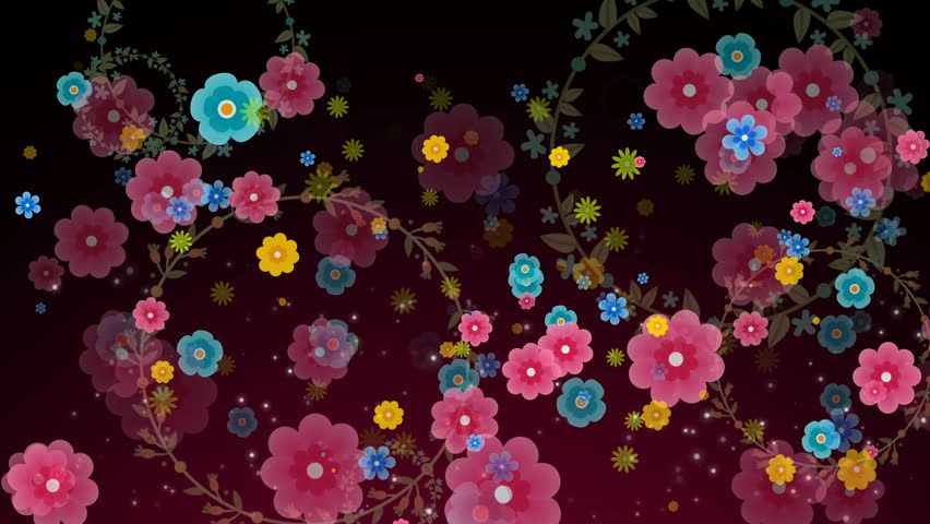 Seamless Animation Of Colorful Flower Stock Footage Video 100 Royalty Free 25280996 Shutterstock