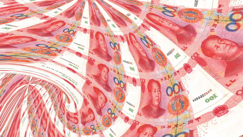 Banknote tunnel, financial depression, financial crash, yuan, 3D rendering. Royalty-Free Stock Footage #25299788