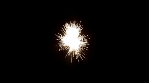 6 clips of white sparks bursts