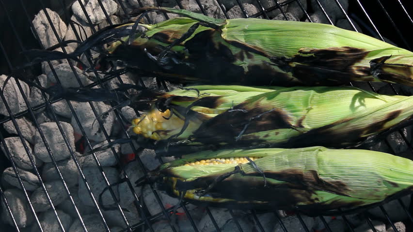 corn on barbeque
