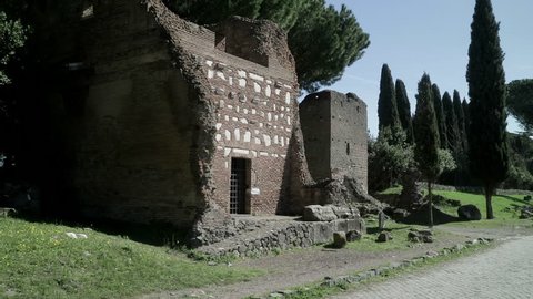 walk on an ancient Roman road
