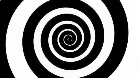 Black and white spiral animation