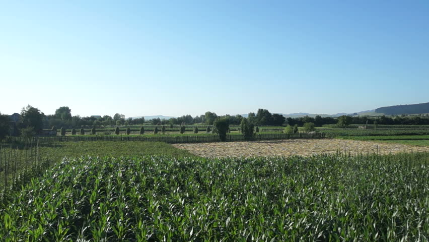 A typical european countryside landscape.