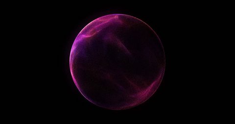 Abstract 4K Motion Background Explosion With Particles And Sphere. Atom Science Technology,energy Circle Sphere Ball, power Wire Lines Curve. Abstract Animated Motion Graphic Video de stock