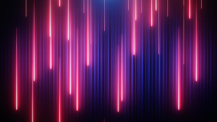 Red-blue neon animated VJ background