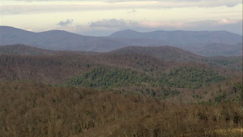 Ridge Lines In Chattahoochee National Forest United States, Lumpkin County-2008