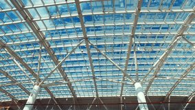 metal structures on the roof. dolly video - Powered by Shutterstock - Get 15% off with code: PIKWIZARD15