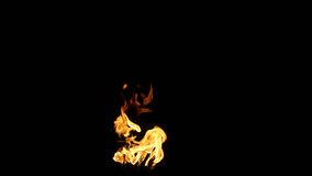 Real fire flame with alpha. Shot on RED in 4K and slow motion. Simple video-integration. Its pre-keyed and edited to retain its color when composited in your video.