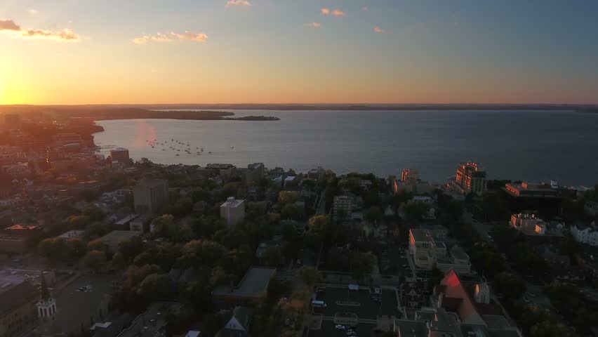 Aerial Wisconsin Madison September 2016 4K