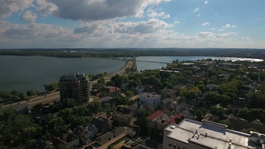 Aerial Wisconsin Madison September 2016 4K