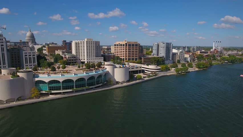 Aerial Wisconsin Madison September 2016 4K