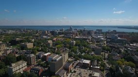 Aerial Wisconsin Madison September 2016 4K
