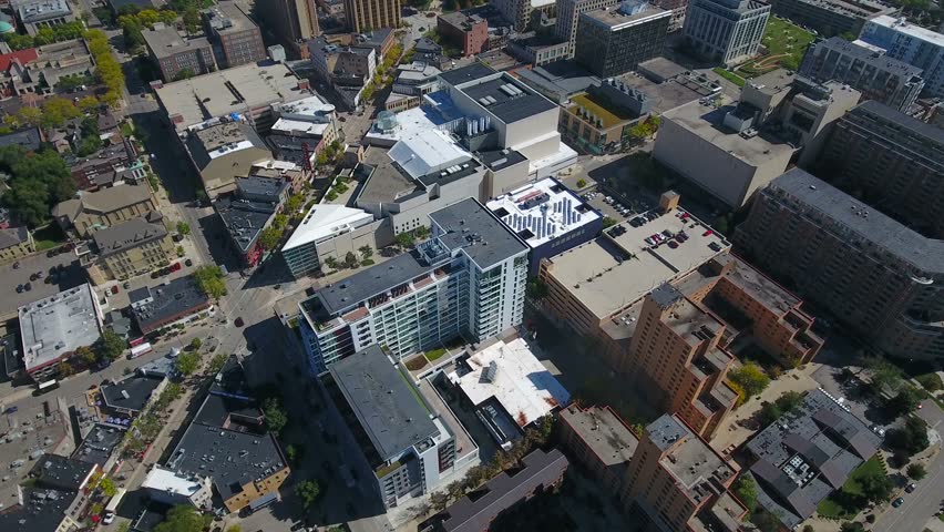 Aerial Wisconsin Madison September 2016 4K