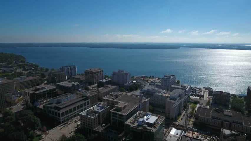 Aerial Wisconsin Madison September 2016 4K