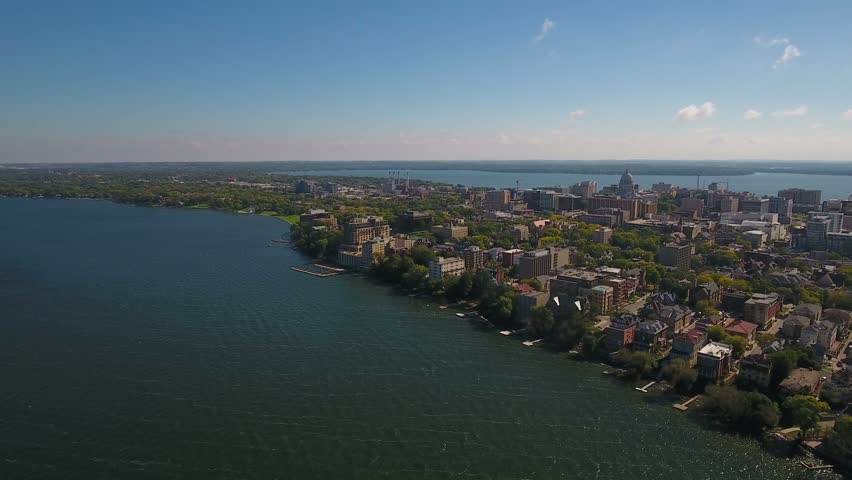 Aerial Wisconsin Madison September 2016 4K