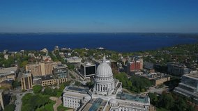 Aerial Wisconsin Madison September 2016 4K