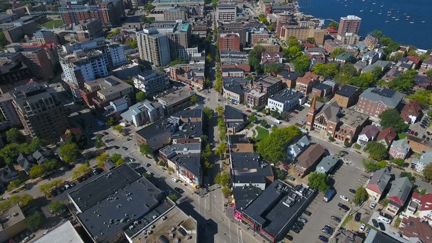 Aerial Wisconsin Madison September 2016 4K