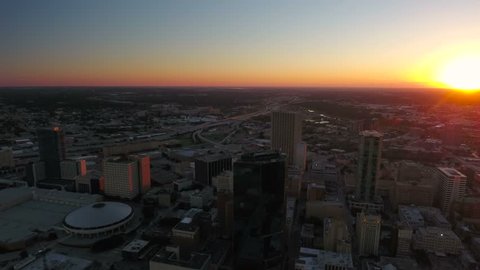 Aerial Texas Fort Worth September 2016 4K
