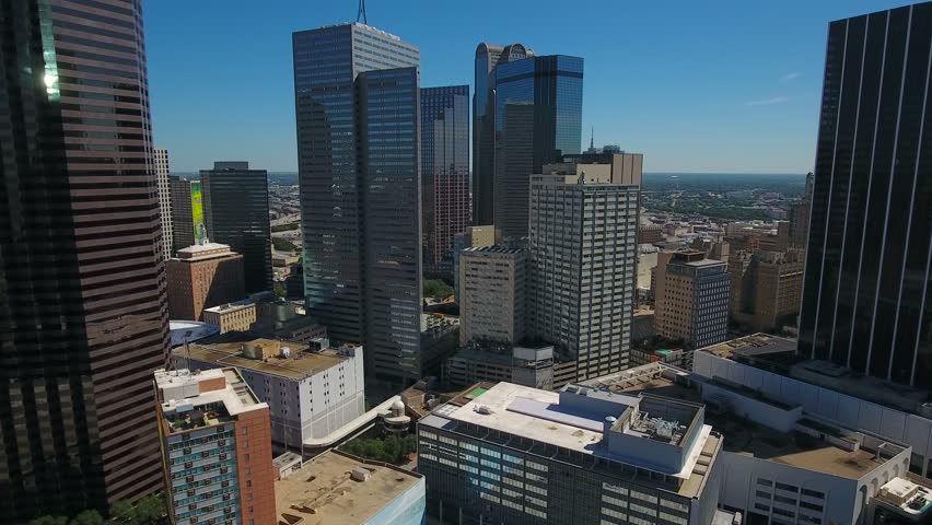 Aerial Texas Dallas September 2016 4K