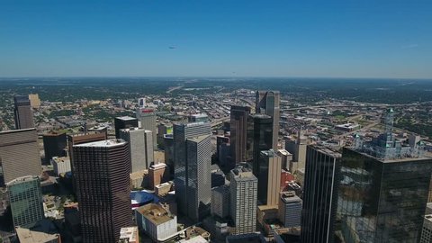 Aerial Texas Dallas September 2016 4K