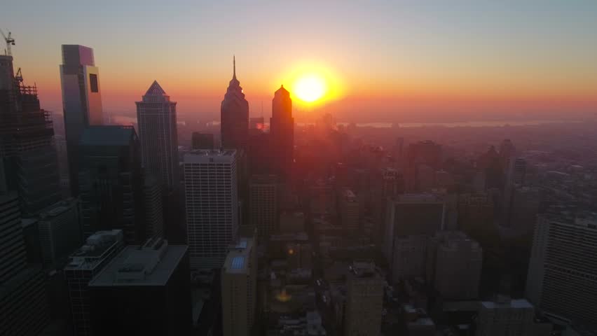 Aerial Pennsylvania Philadelphia September 2016 4K