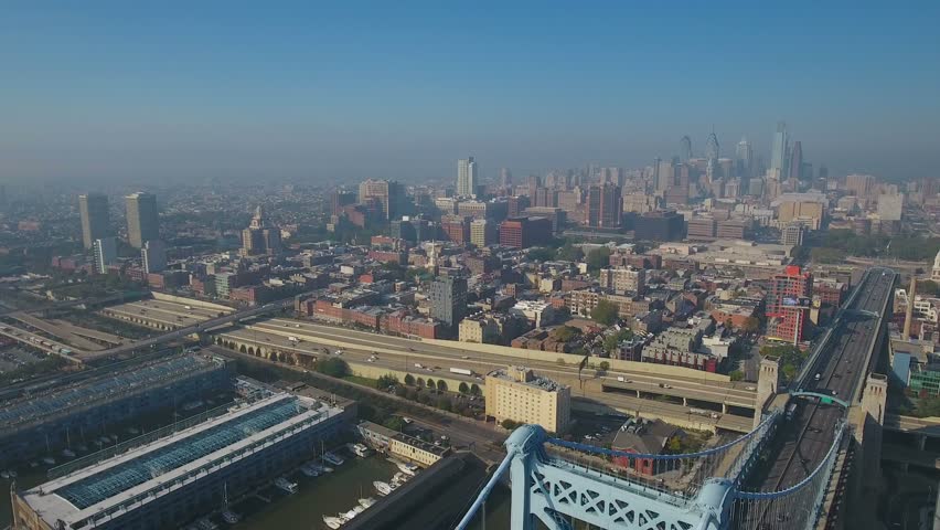 Aerial Pennsylvania Philadelphia September 2016 4K