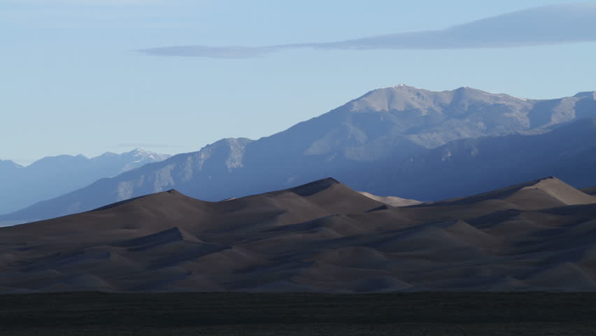 Sunrise at the Great Sand Dunes National Monument in Southern Colorado. HD 1080p